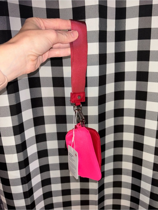 lululemon athletica Handbags - lululemon athletica Pink and Red Wristlet Key Pouch NWT